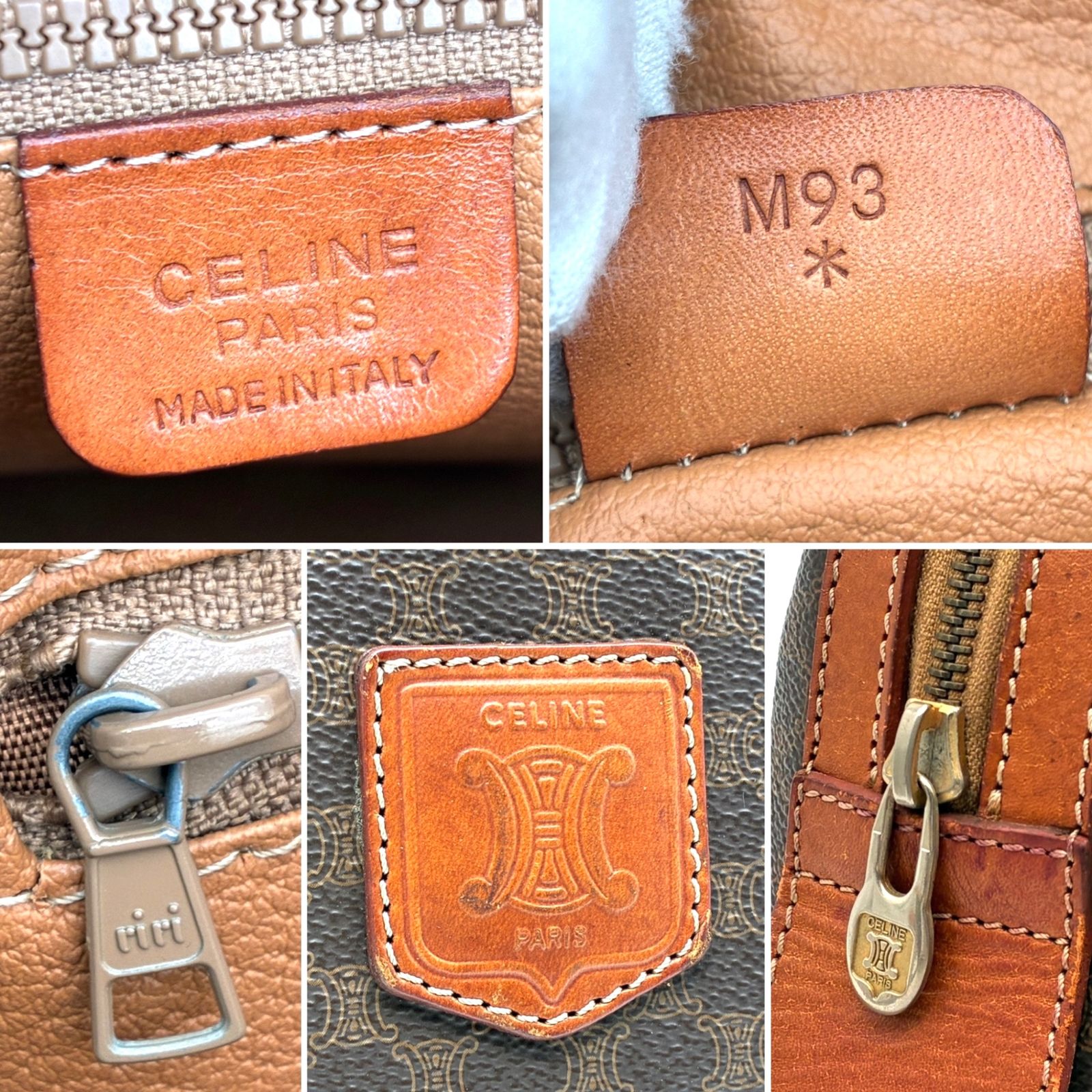 セリーヌ CELINE マカダム トリオンフ ミニボストンバッグ
