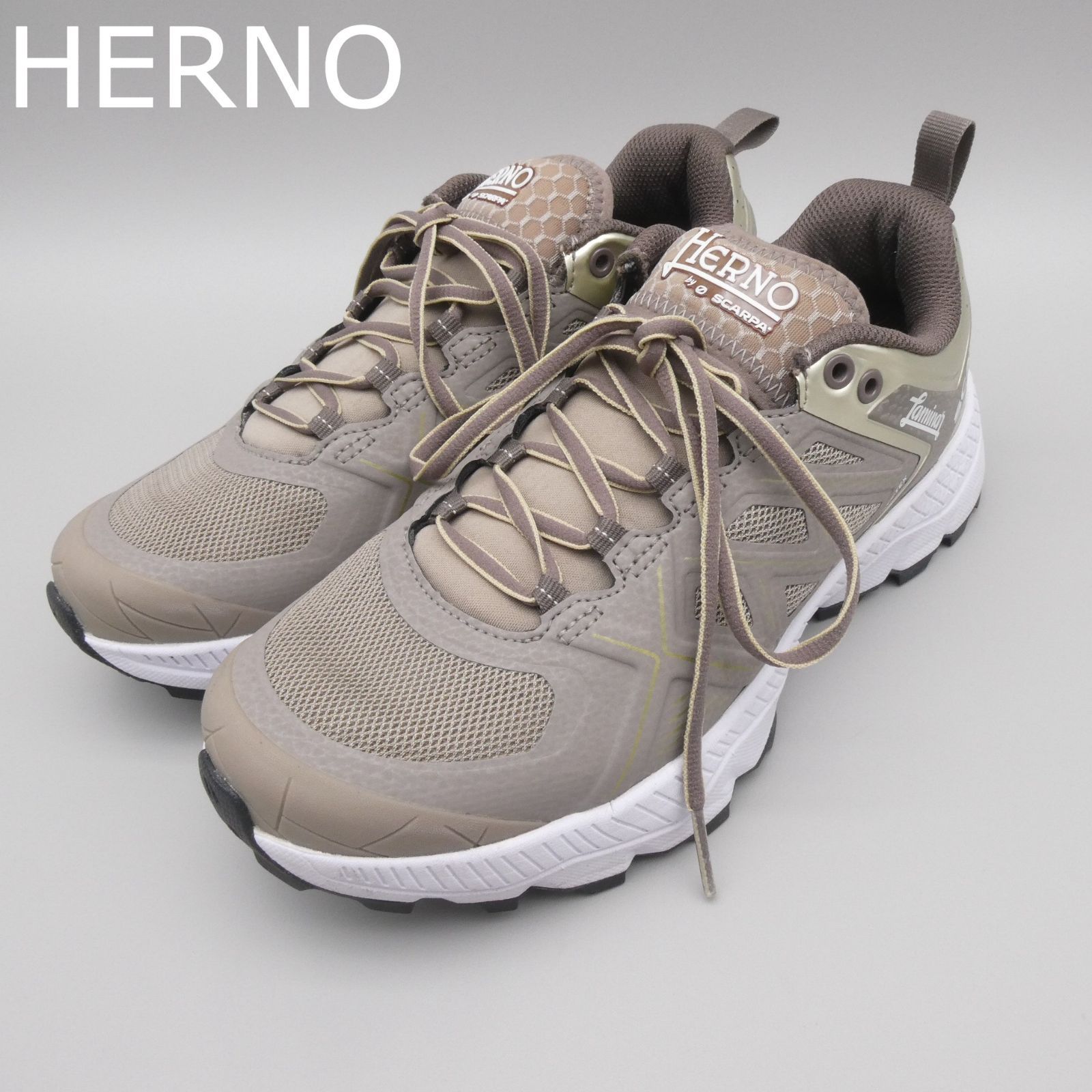 新品同様 HERNO ヘルノ SCARPA×Laminar ラミナー×スカルパ コラボ スニーカー ランニングシューズ SPIN ULTRA2 ...