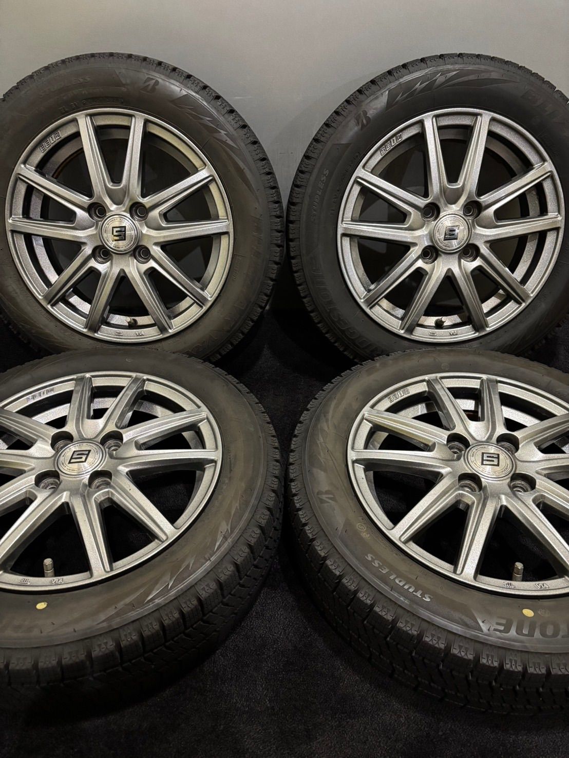 ☆155/65R14 BRIDGESTONE/VRX2 21年製 SEIN 14インチ 4.5J +45 100 4H