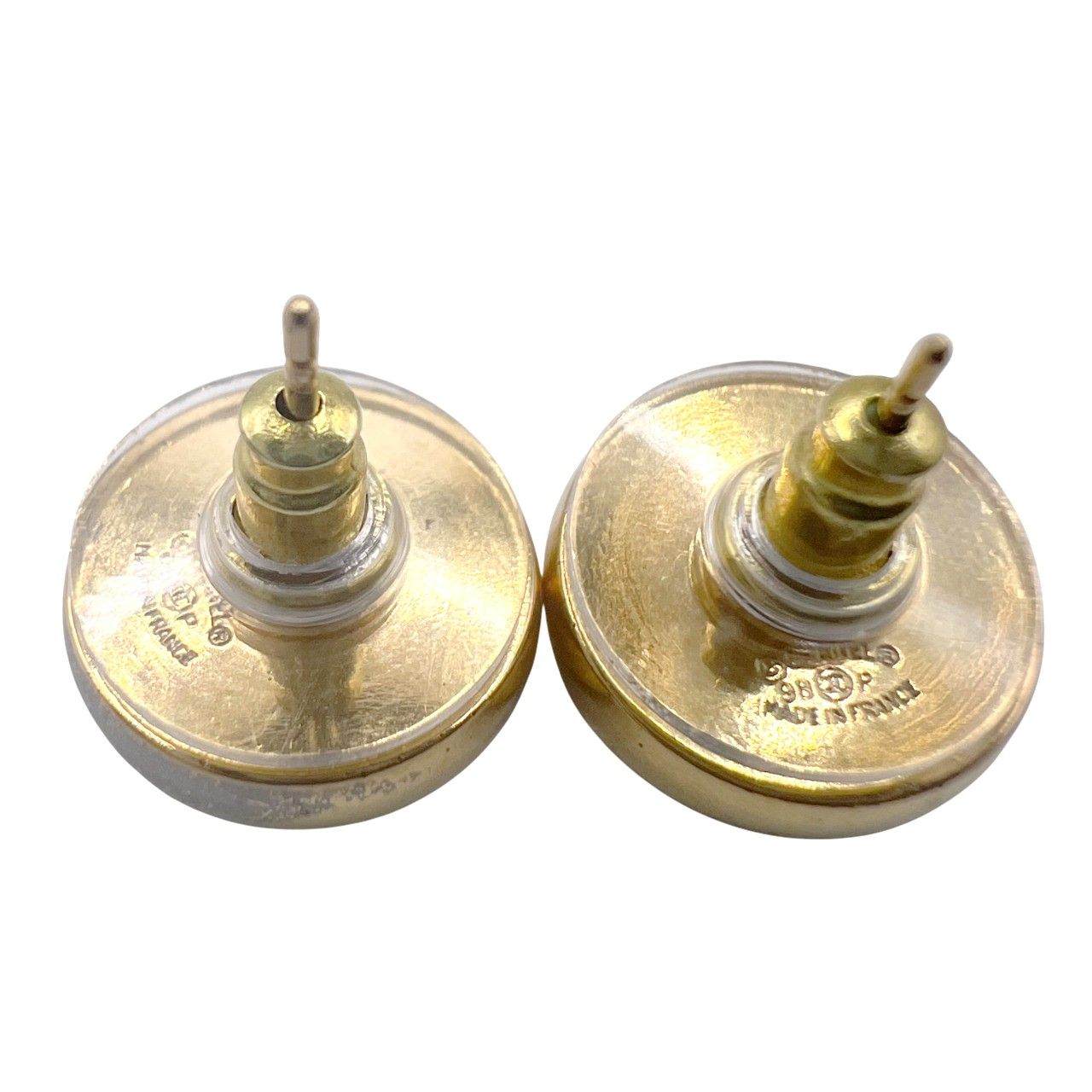 CHANEL シャネル ココマーク シェル スタッド ピアス 98P 1998年製 