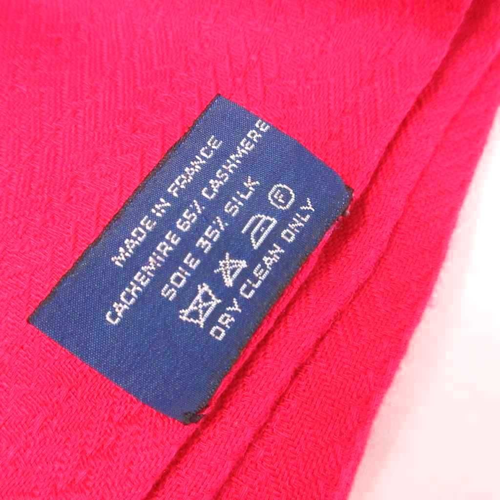 エルメス HERMES ニューリブリス ストール マフラー フリンジ カシミヤ