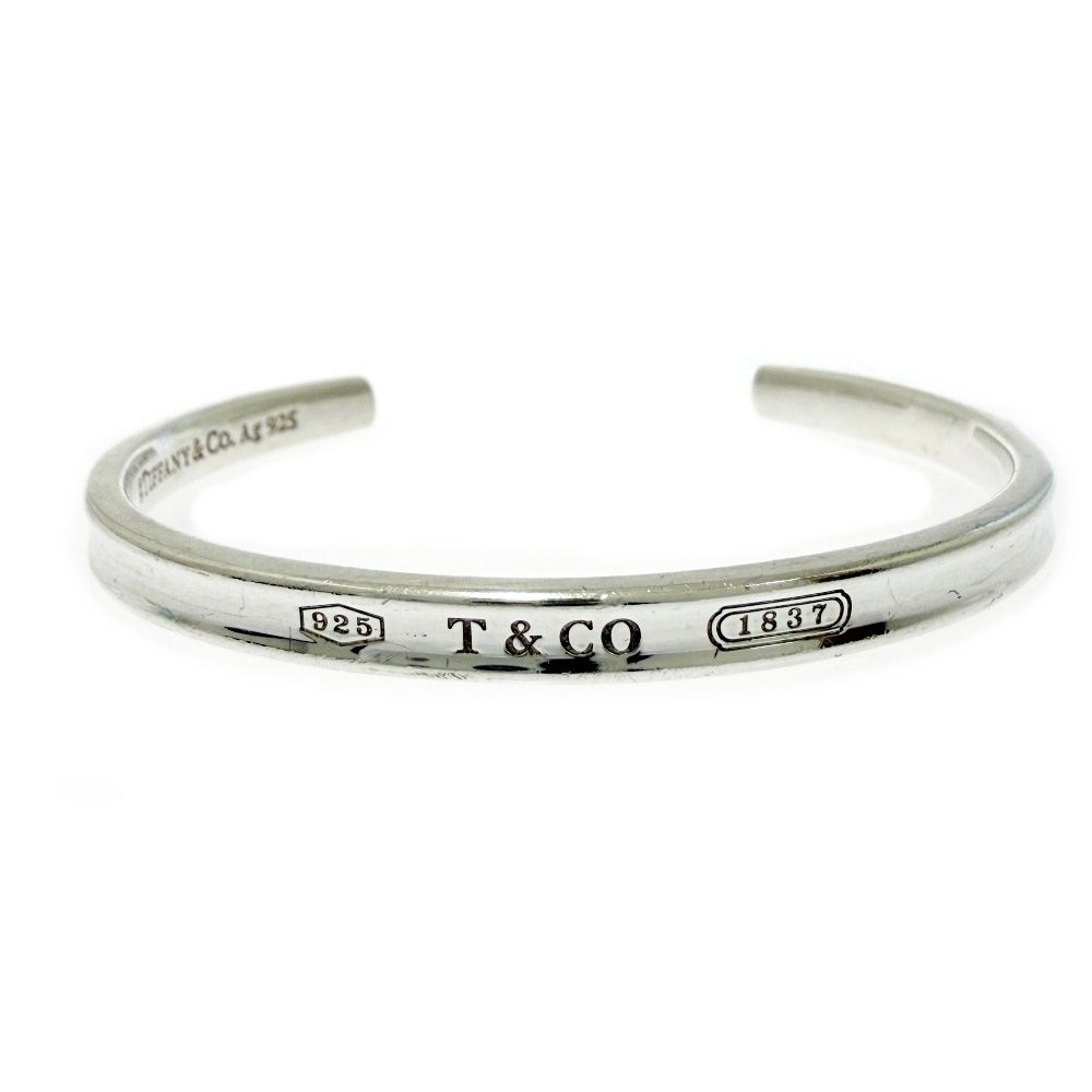 【中古】TIFFANY&Co. ティファニー シルバー 1837 ナロー バングル 19.0g 925刻印 584489 バングル