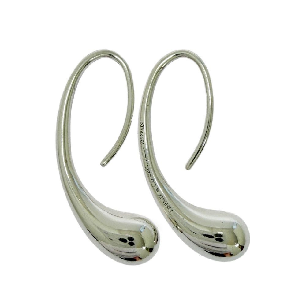 【中古】【保存袋付き】 TIFFANY&Co. ティファニー シルバー ティアドロップ フック ピアス 5.5g 925刻印 572875 ピアス