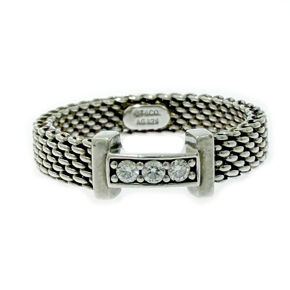 中古】TIFFANY&Co. ティファニー シルバー ダイヤモンド サマセット