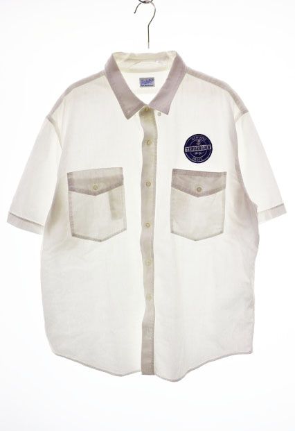 テンダーロイン TENDERLOIN GENUINE PARTS SHIRT WHITE XL ジェニュイン パーツ 半袖 シャツ ホワイト 白 【ブランド古着ベクトル】【中古】260604