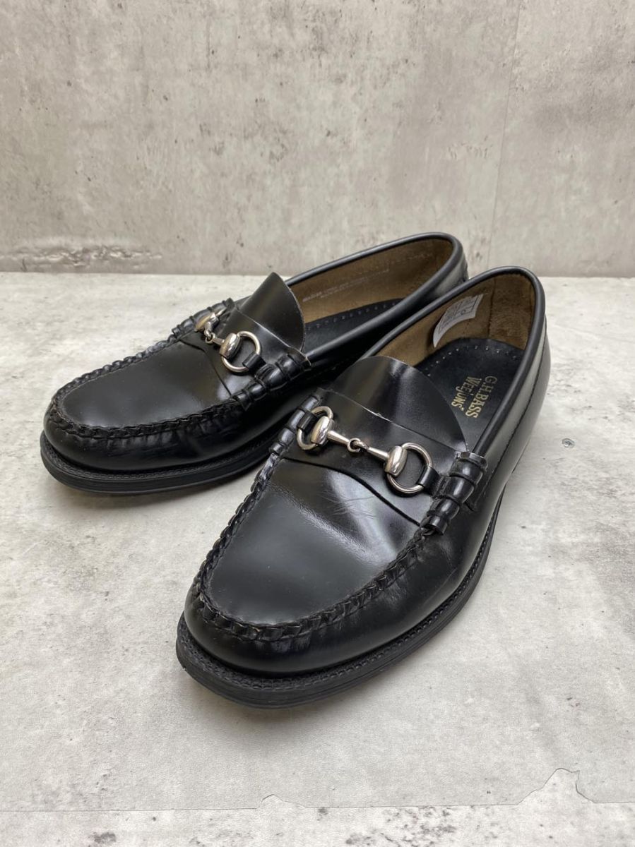 G.H.BASS ジーエイチバス WEEJUNS ラバーソールビットローファー シューズ size6 1/2(24.5cm相当)/黒 ■■ レディース
