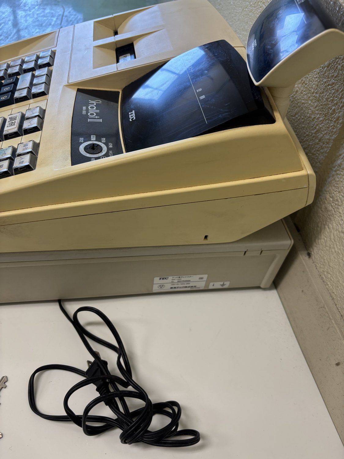 東芝テック TEC 電子レジスター shallot Ⅱ MA-500 ジャンク ジャンク・部品取り】東芝テック TEC 電子レジスター MA-500 Shallot