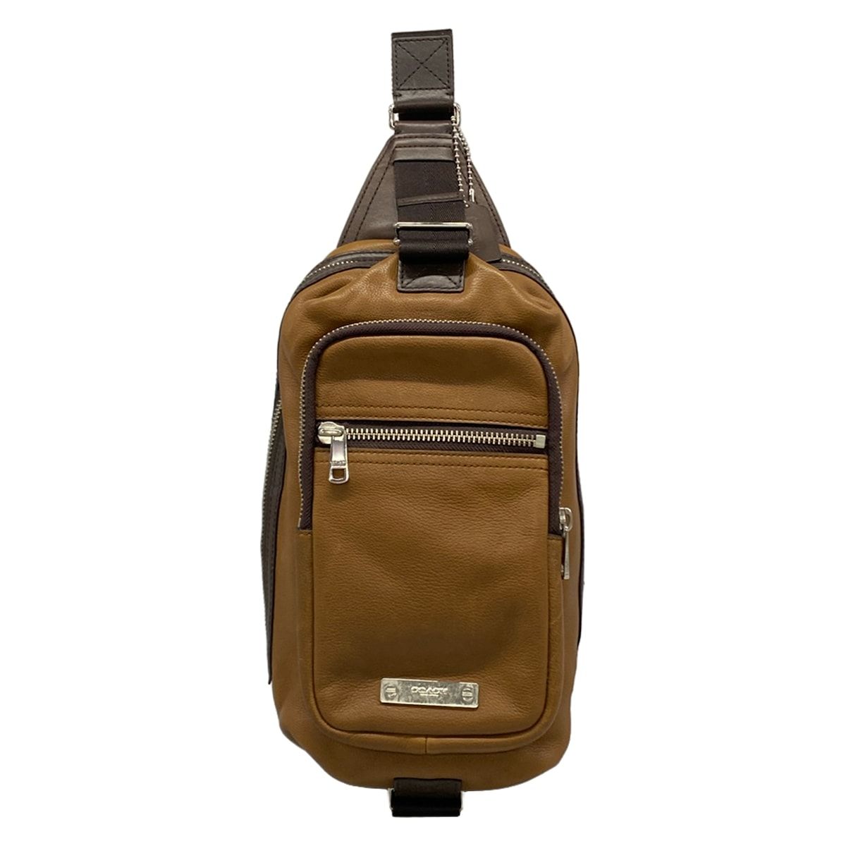 COACH(コーチ) ワンショルダーバッグ トンプソン レザー デイパック 71185 ブラウン×ダークブラウン レザー