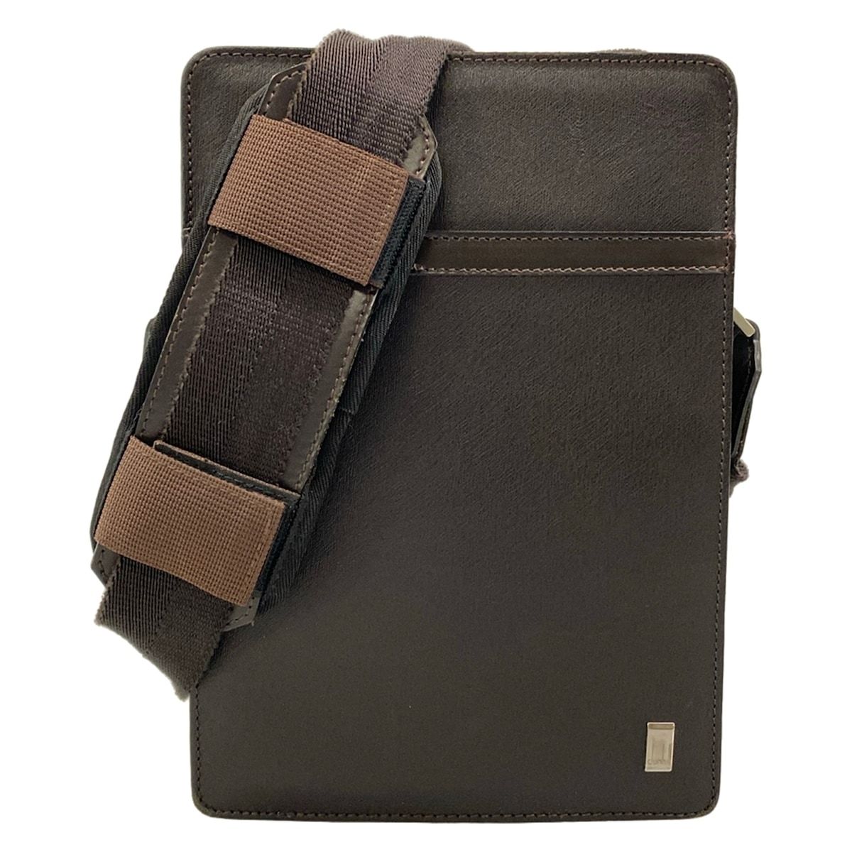 dunhill/ALFREDDUNHILL(ダンヒル) ショルダーバッグ - ダークブラウン レザー