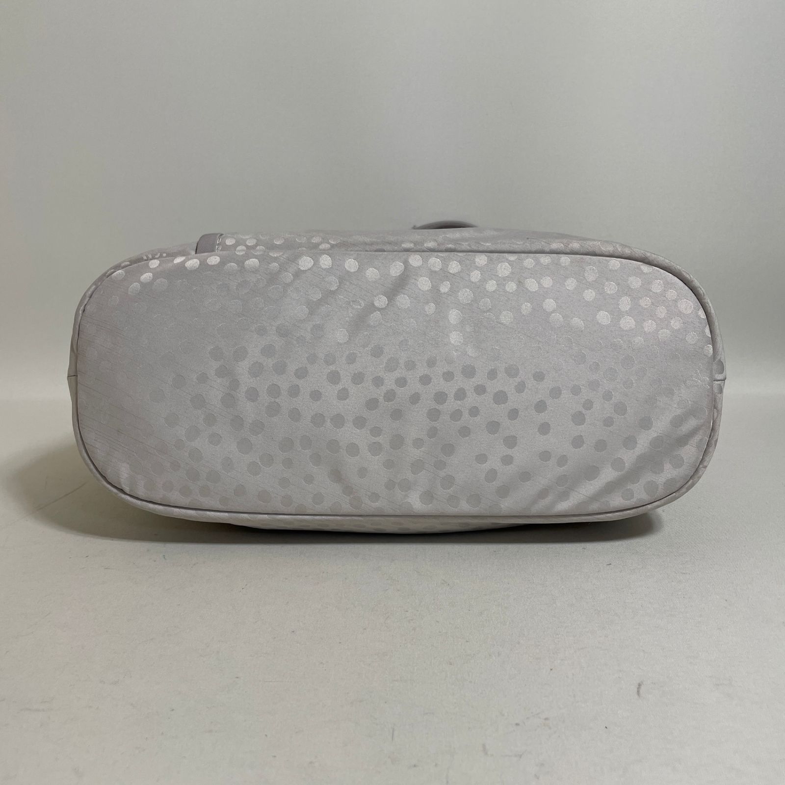 2605-246｜美品｜アニエスベー トートバッグ ナイロン ライトグレー 