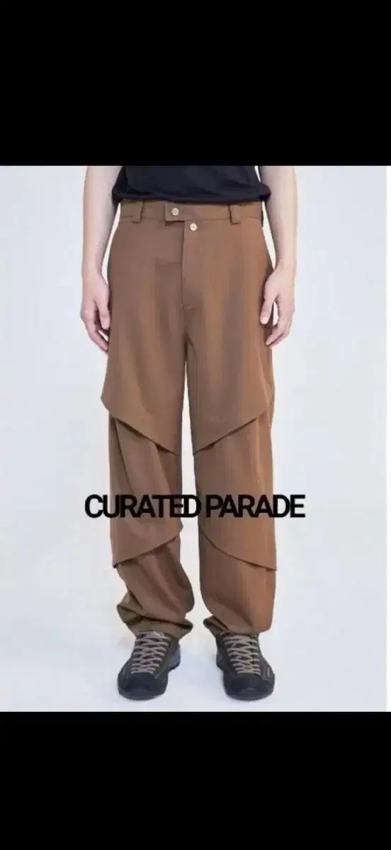 48 curated parade 212 01 tr スラックス キャメル