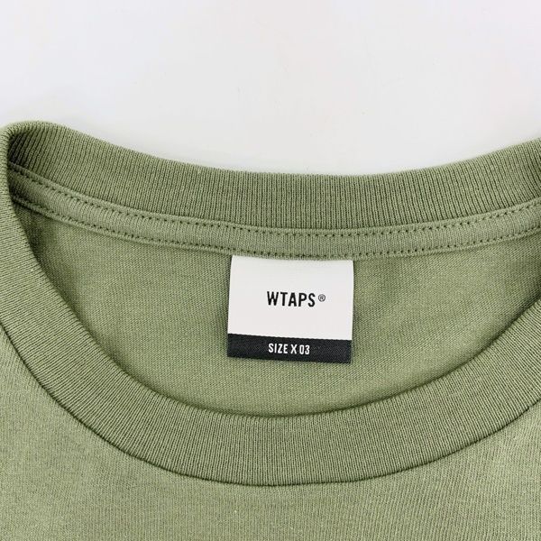 WTAPS ダブルタップス Tシャツ 半袖 24ss 241ATDT-STM10S オリーブ