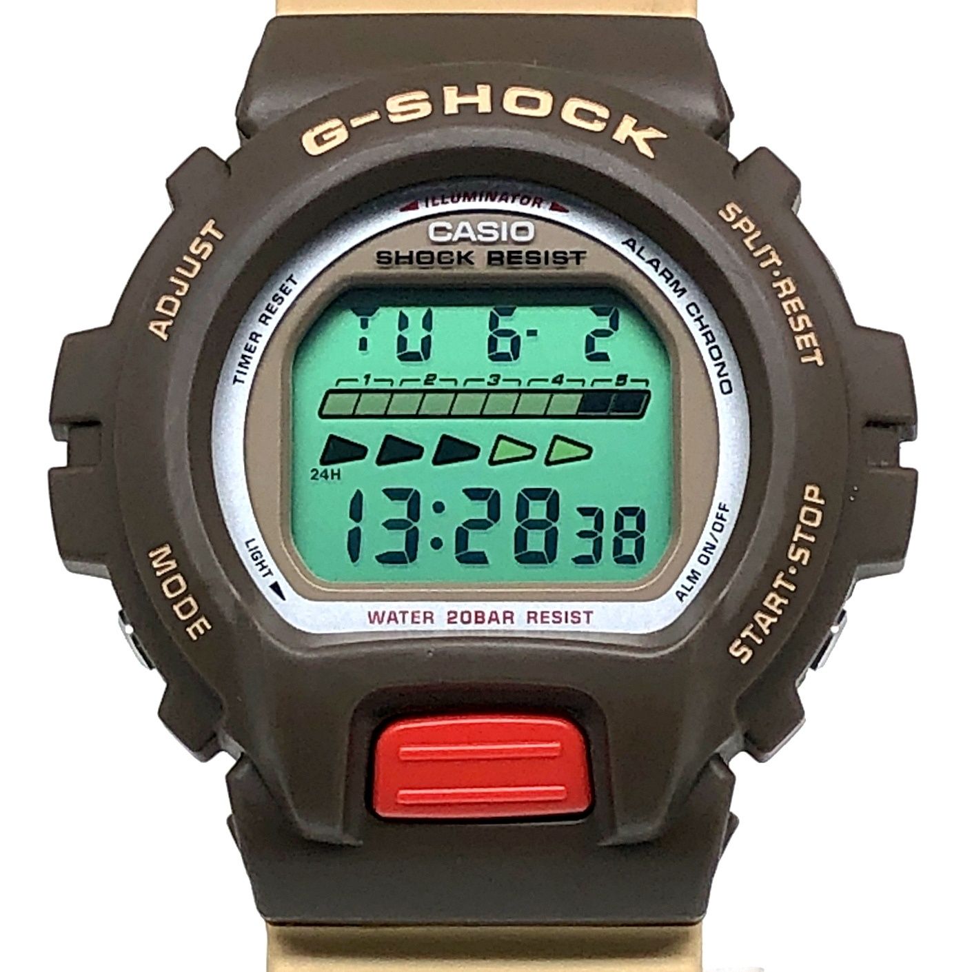 G-SHOCK ジーショック DW-6600PC-5 ヴィンテージプロダクトカラー LEDバックライト ブラウン ベージュ 2023年6月発売