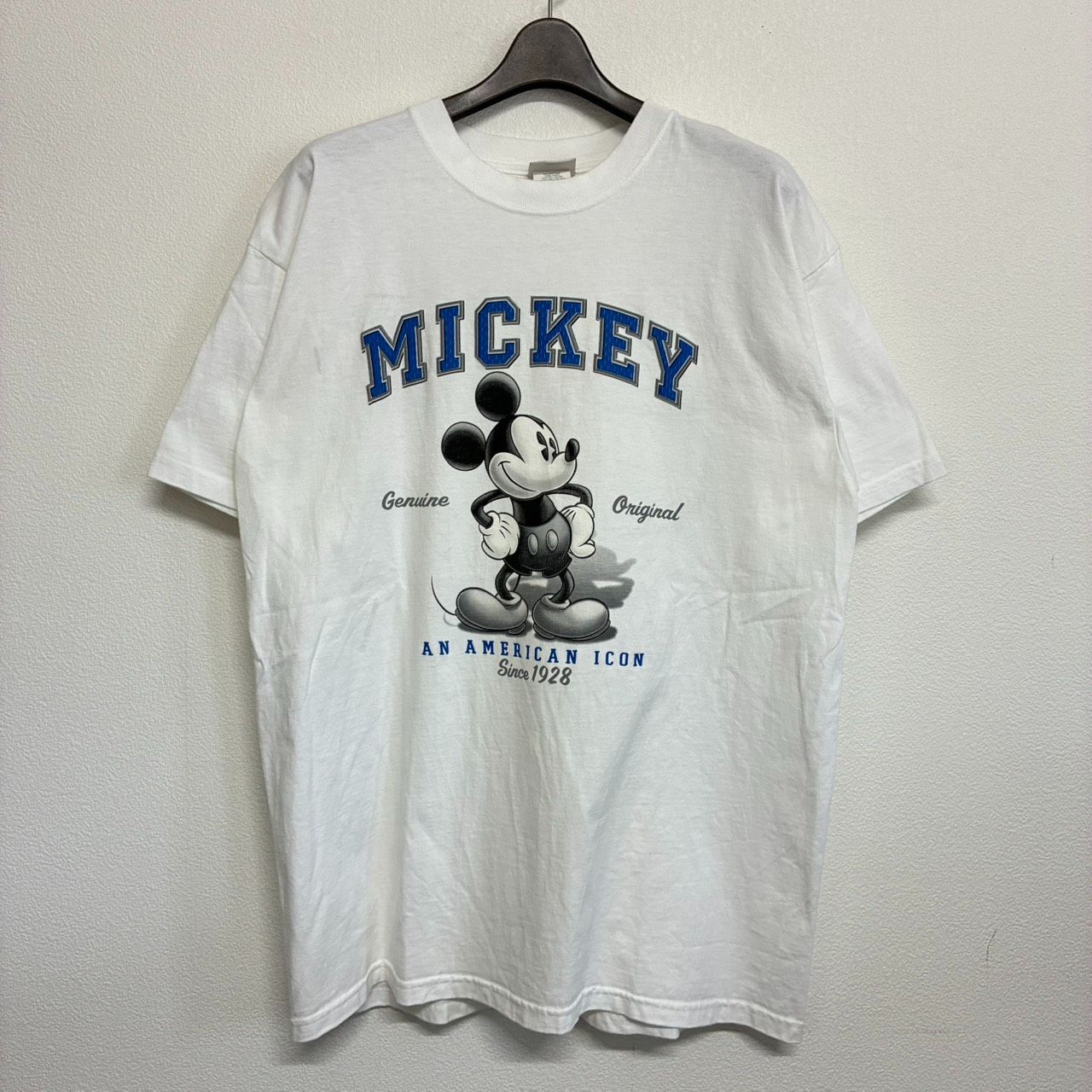 Disney store Mickey Mouse ディズニー ディズニーストアー ミッキー マウス プリント アメカジ ヴィンテージ 白 ホワイト 半袖 Tシャツ トップス メンズ レディース Lサイズ 極美品 2