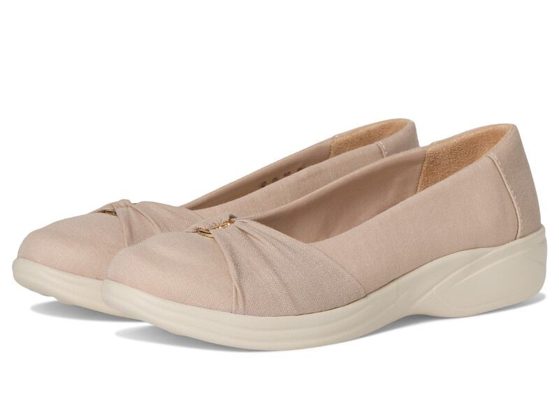 ライフストライド レディース シューズ サンダル LifeStride Paige BallerinaSkimmer Shoes Beige Fabric ベージュ