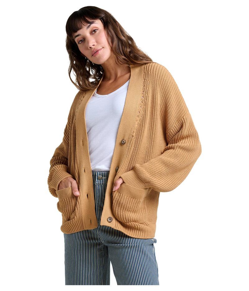 ドード アンドコー レディース アウター ニット・セーター カーディガン ToadCo Bianca Shaker Cardigan Camel キャメル