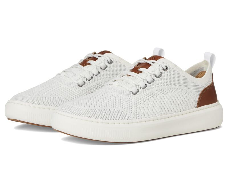 ジョンストンアンドマーフィー メンズ シューズ スニーカー ニット Johnston Murphy Anders Knit UThroat White ホワイト