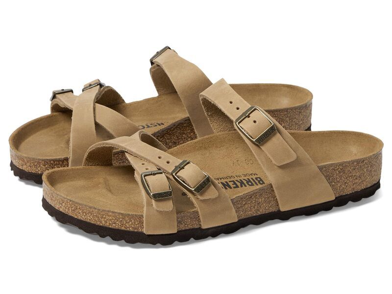 ビルケンシュトック レディース シューズ サンダル レザー Birkenstock Franca Oiled Leather Tobaccoiled L