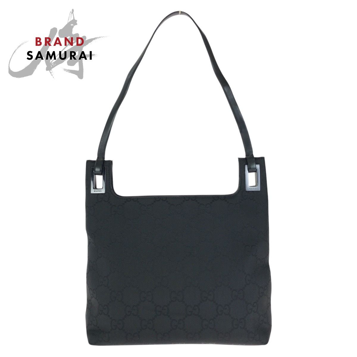 美品 GUCCI グッチ GG柄 ブラック 黒 ガンメタ金具 ナイロン 001 3099 ショルダーバッグ ハンドバッグ レディース 602522【中古】