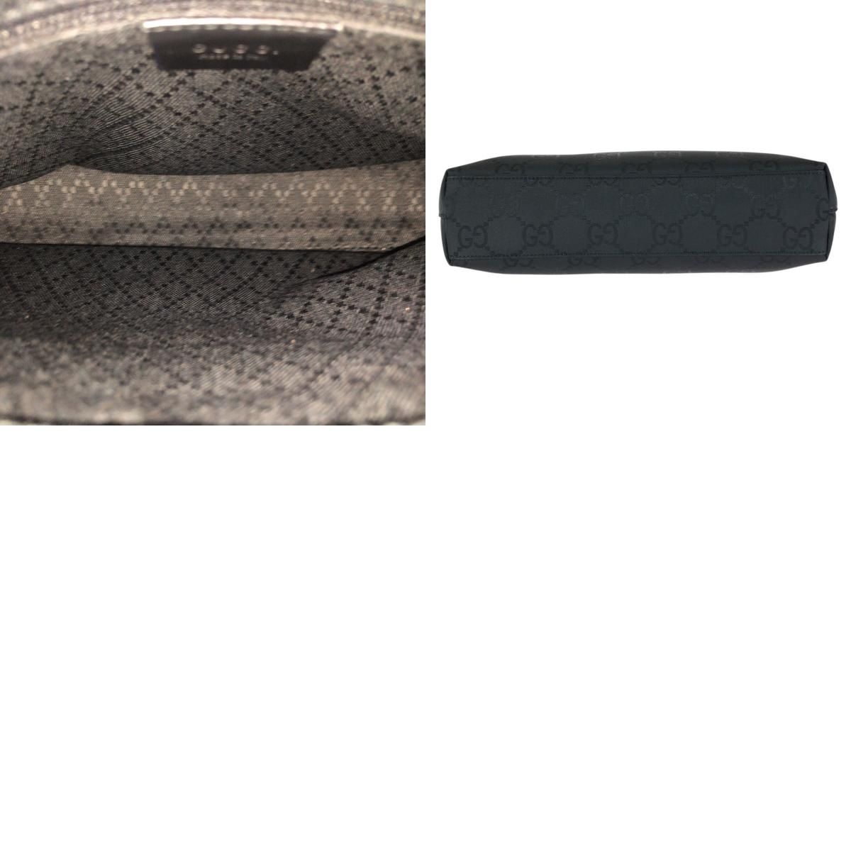 美品 GUCCI グッチ GG柄 ブラック 黒 ガンメタ金具 ナイロン 001 3099 