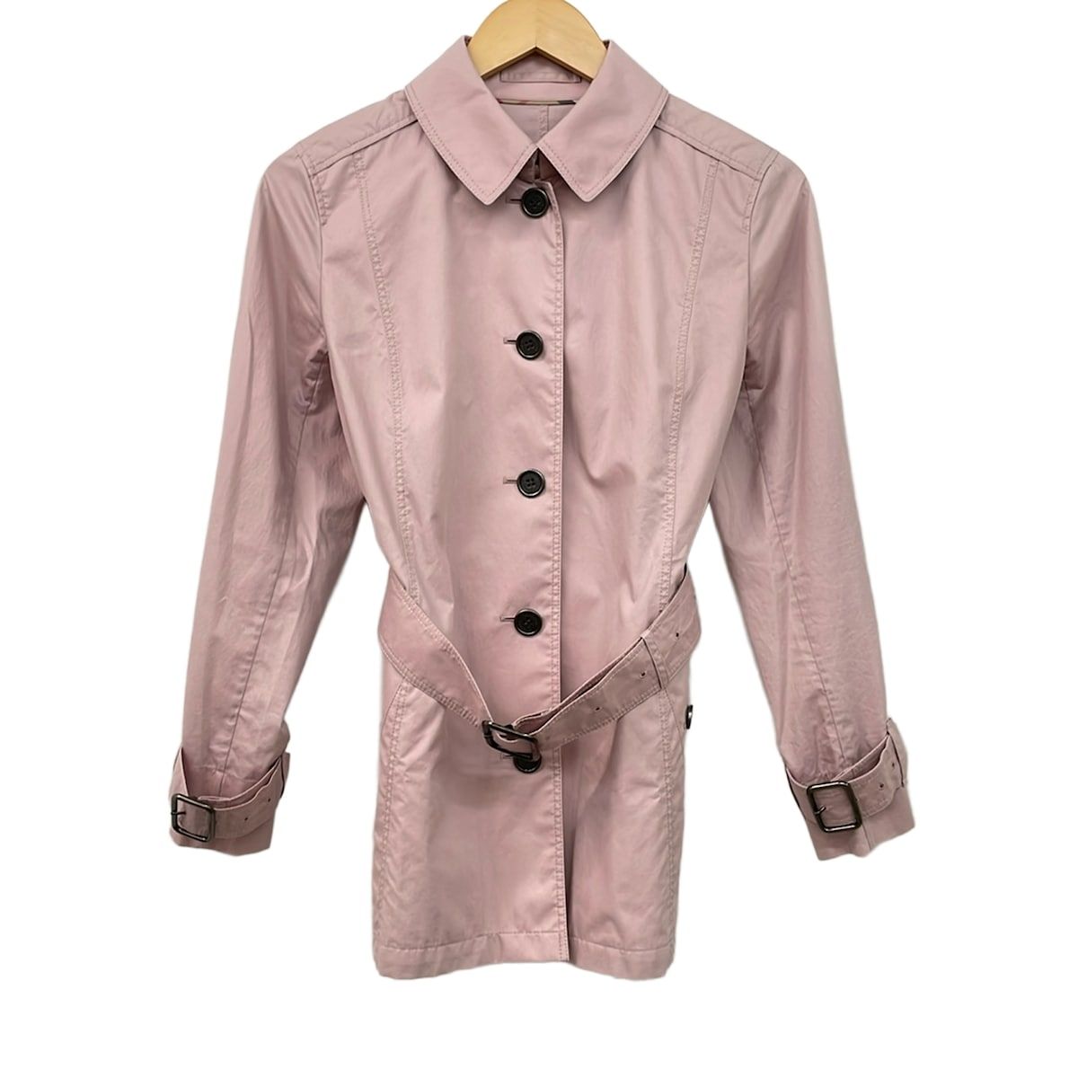 Burberry LONDON(バーバリーロンドン) コート サイズ9 M レディース美品 - ピンク 長袖/秋/春