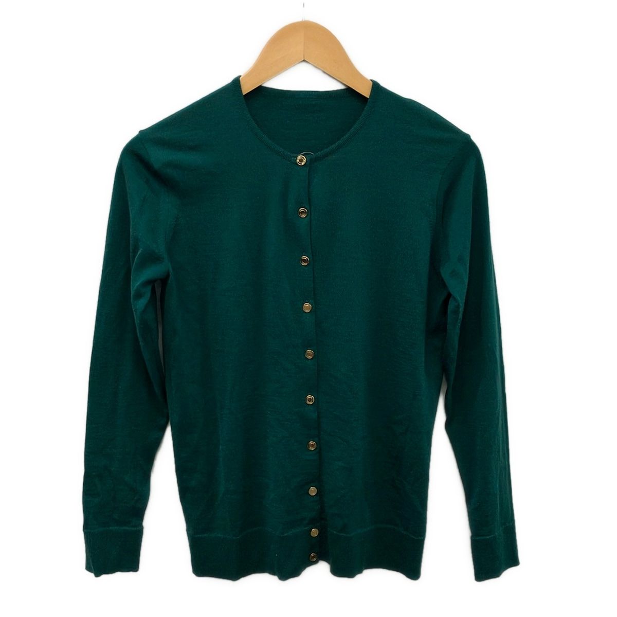 MUSE de DEUXIEME CLASSE(ミューズデドゥーズィエムクラス) カーディガン サイズ36 S レディース美品 - ダークグリーン 長袖
