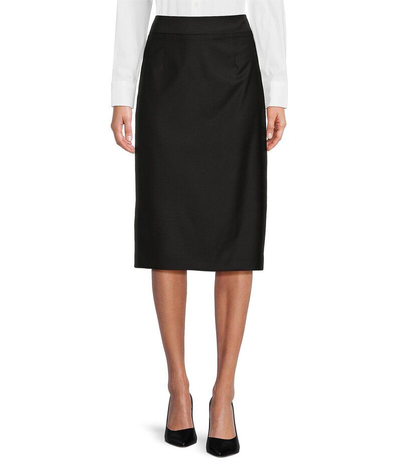 アントニオ メラーニ レディース ボトムス スカート ウール Antonio Melani Jennifer Loro PianaR Luxe Wool Coordinating Pencil Skirt Black ブラック