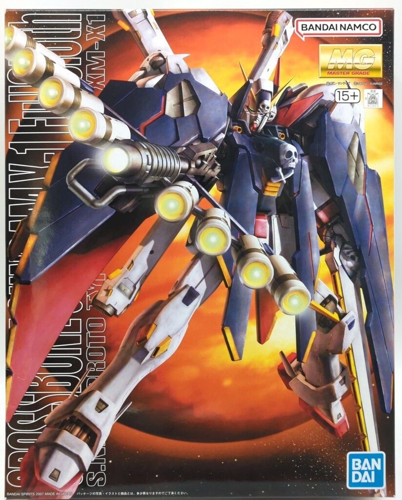 バンダイ MG 1/100 機動戦士クロスボーン・ガンダム クロスボーンガンダムX-1フルクロス バンダイナムコ版 15＋表記