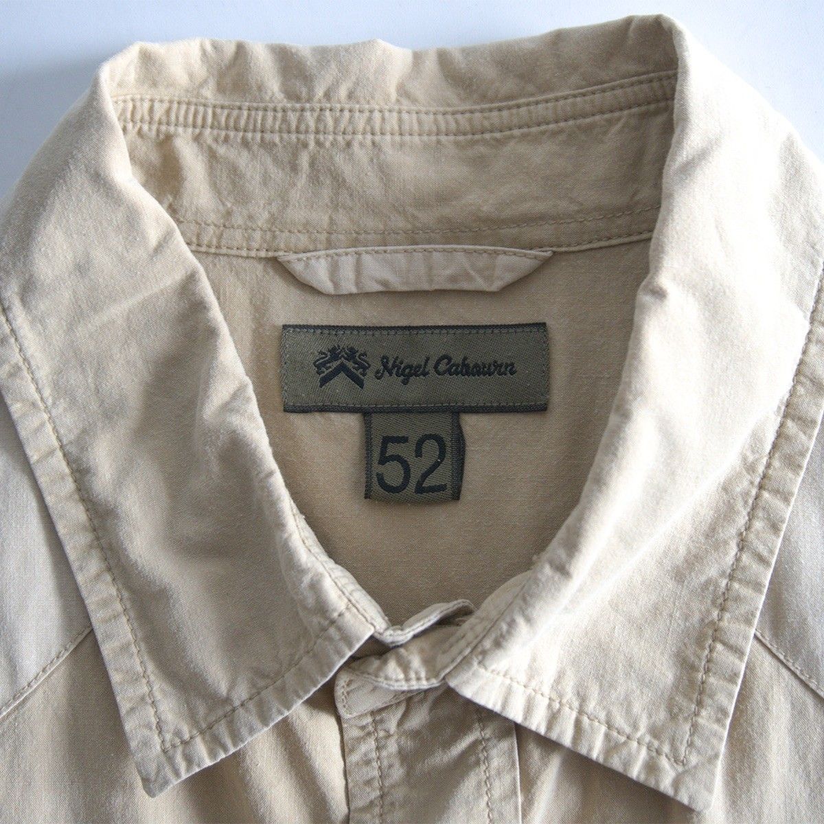 【ビッグサイズ52】NIGEL CABOURN【TENZING SHIRTS】半袖シャツ ナイジェルケーボン 26060045 ビッグサイズ52】NIGEL CABOURN【TENZING SHIRTS】半袖シャツ