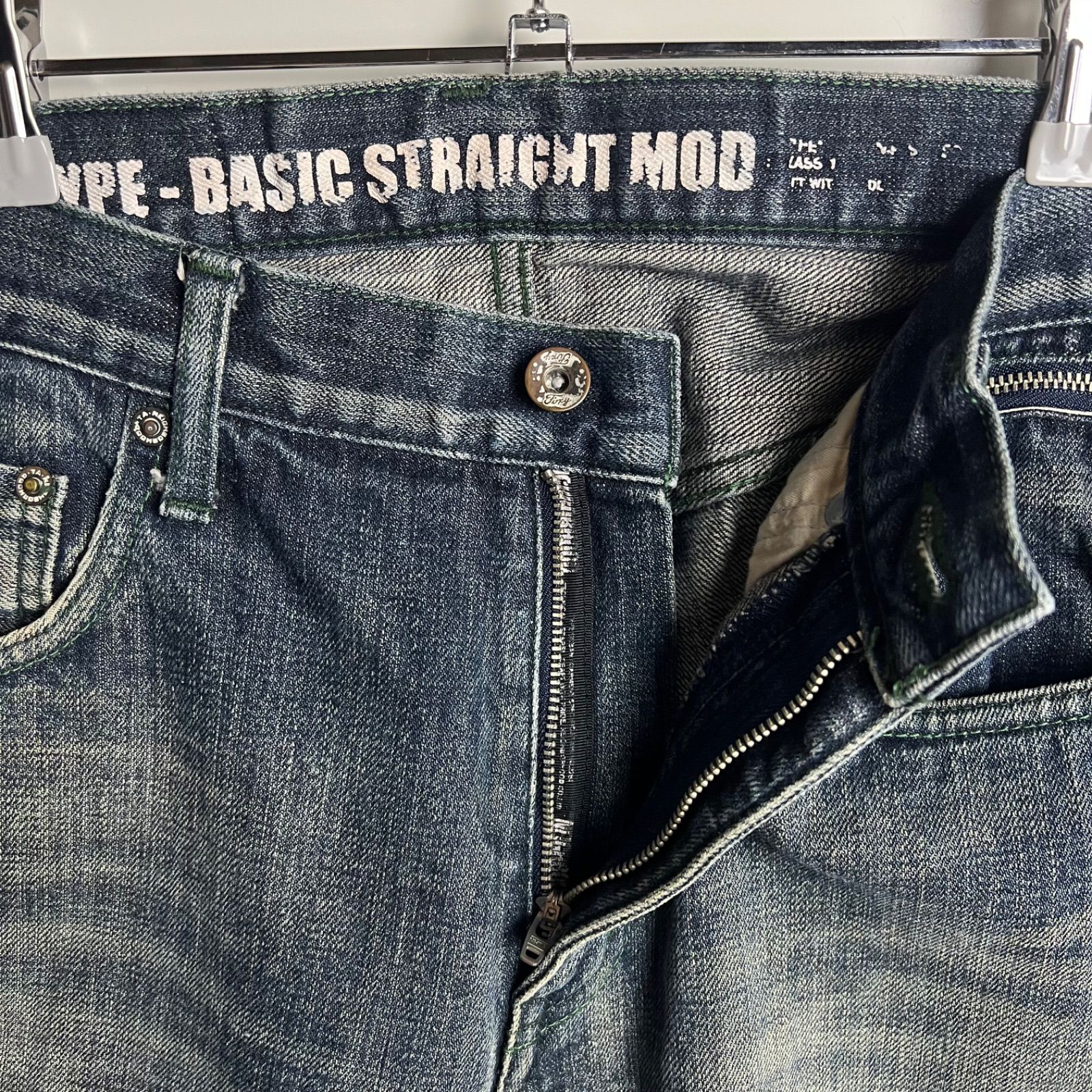 NEIGHBORHOOD 09ss 09EX LEVEL-2 WASHED BASIC MOD denim pants M 