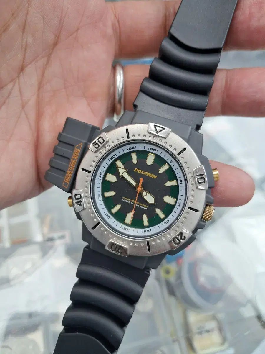 レア ドルフィン Dolphin 懐中電灯 ダイバー ウォッチ