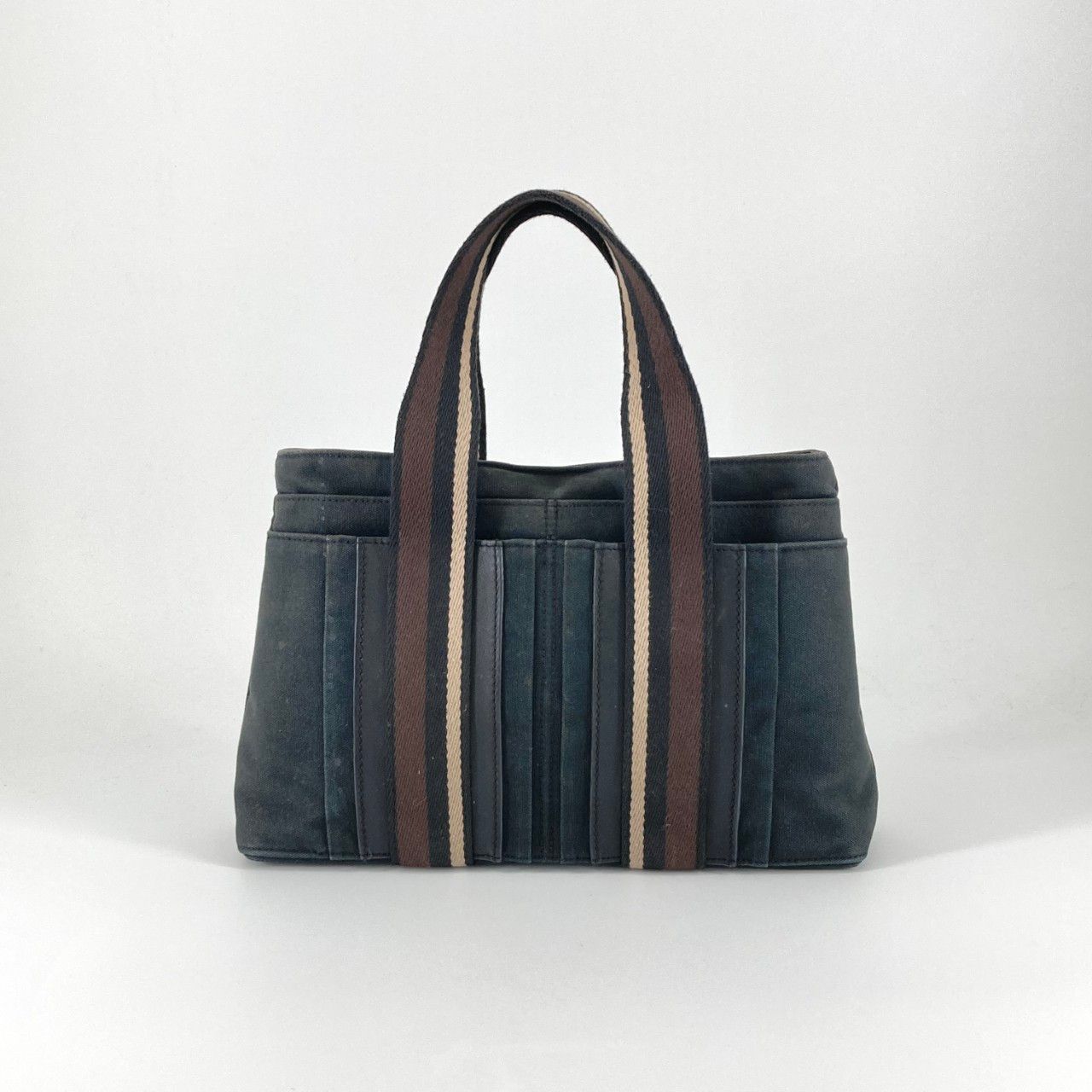 HERMES（エルメス） トロカ ホリゾンタルPM トートバッグ ブラック／ブラウン