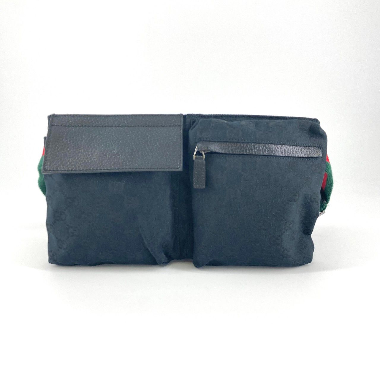 GUCCI（グッチ） GGキャンバス 28566 ウエストバッグ ブラック - メルカリ