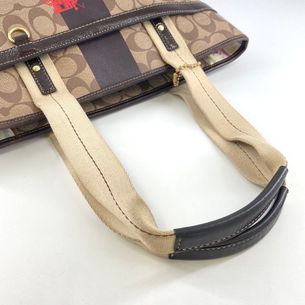 COACH（コーチ） ヘリテージ ストライプ シグネチャー 11350 トート 