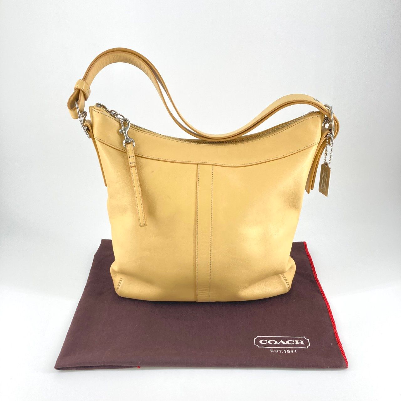COACH（コーチ） レザー 9188 ショルダーバッグ イエロー - メルカリ