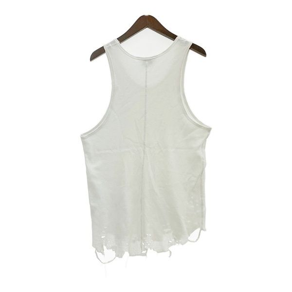 ANCELLM アンセルム タンクトップ カットソー DAMAGE WAFFLE TANK TOP