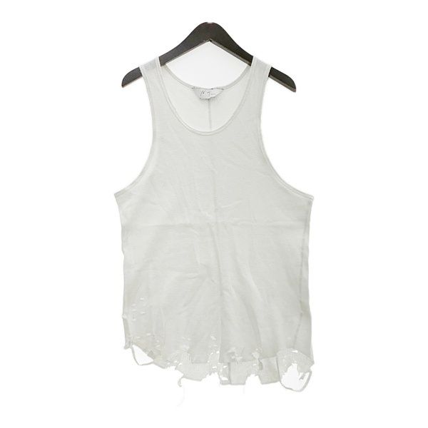 ANCELLM アンセルム タンクトップ カットソー DAMAGE WAFFLE TANK TOP