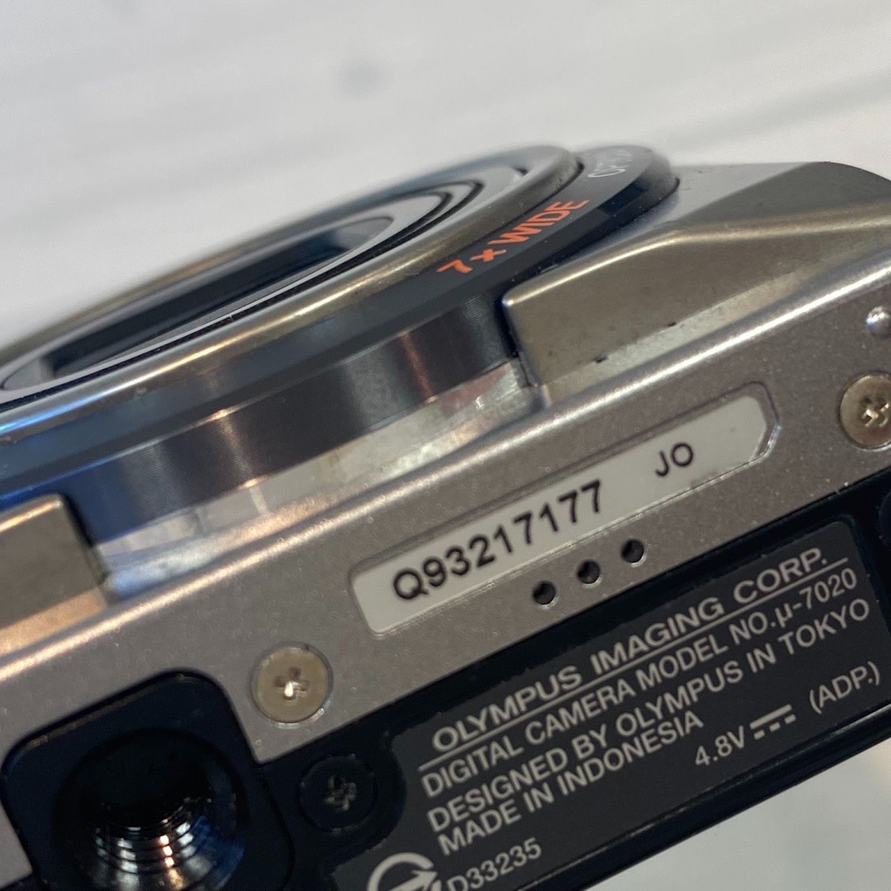 塩】OLYMPUS オリンパス μ-7020 レトロコンデジ ダークグレー 