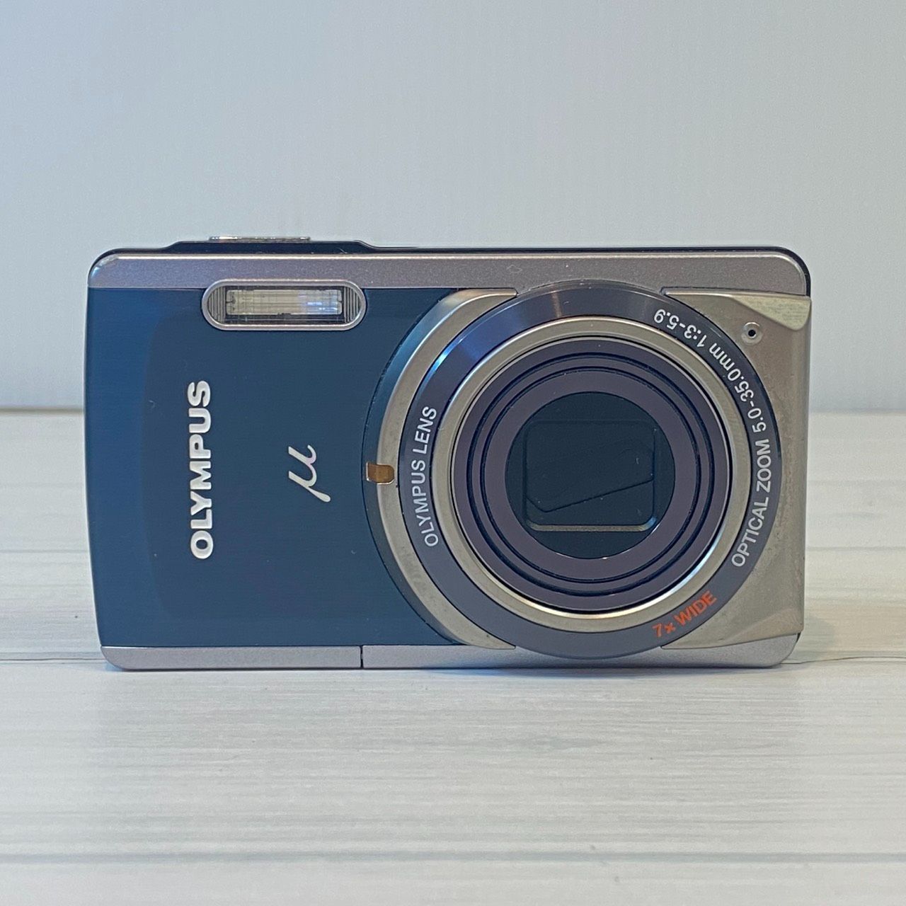 塩】OLYMPUS オリンパス μ-7020 レトロコンデジ ダークグレー 