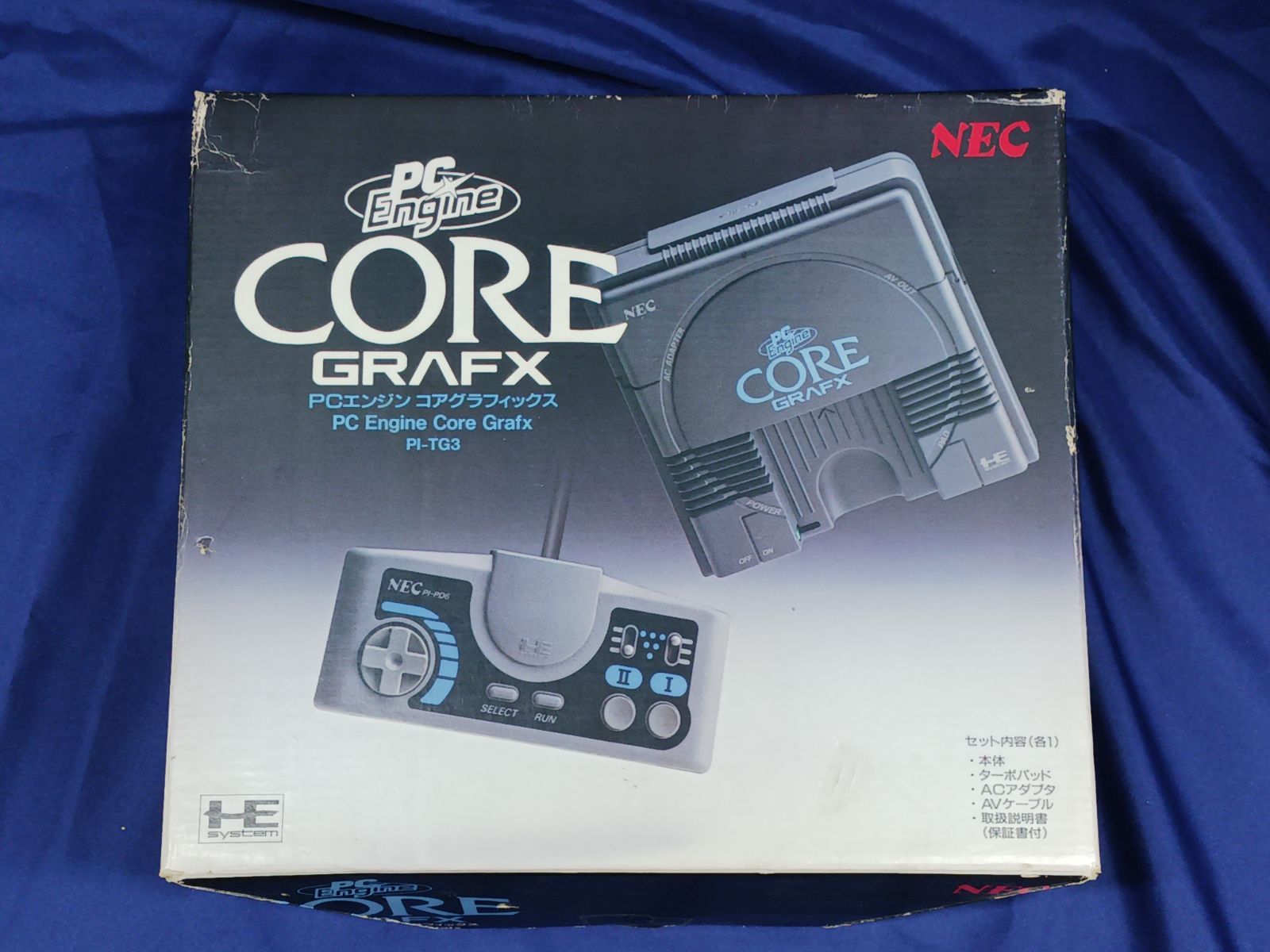 【動作確認済】PCエンジン PCEngine CORE GRAFX 本体 箱説付き