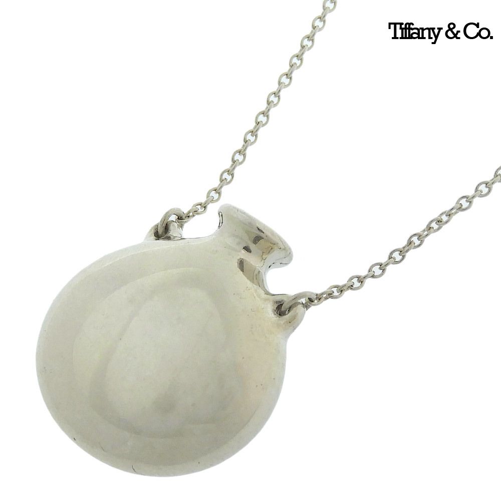 超美品 ティファニー TIFFANY&Co. パフューム ボトル ロング チェーン ネックレス シルバー SV925 レディース