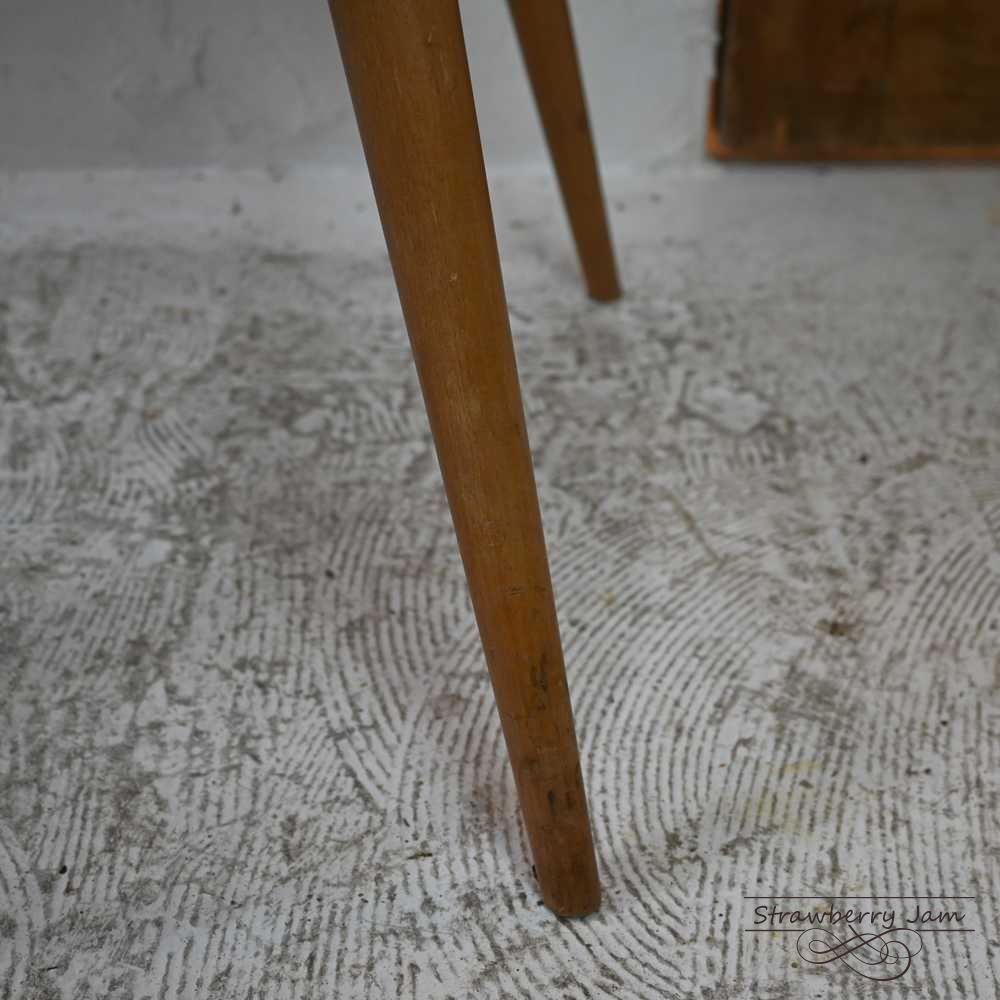 IFU-439 英国アンティーク Ercol アーコール スツール リメイク
