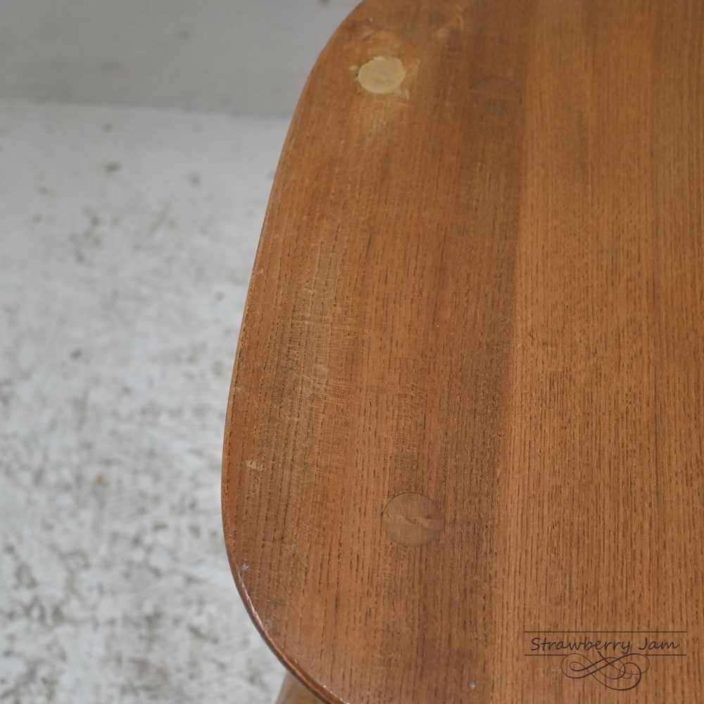 IFU-439 英国アンティーク Ercol アーコール スツール リメイク