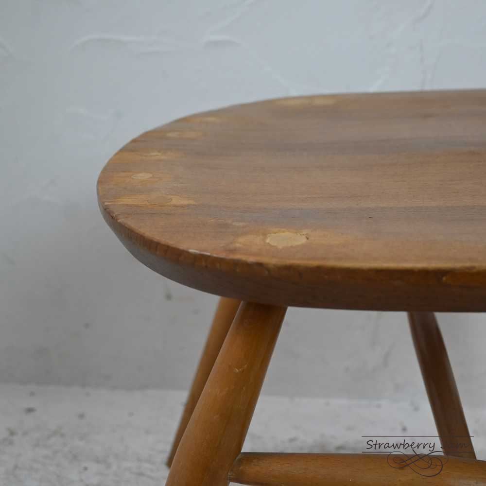 IFU-439 アンティーク Ercol アーコール スツール リメイクスツール IFU-439 英国アンティーク Ercol アーコール スツール リメイク