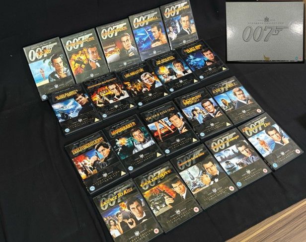 【希少 当時物】007 アルティメット コレクション BOX 完全数量限定生産 DVD40枚組 HMV領収書 ボンドコレクター ジェームズ・ボンド 現状ZCA