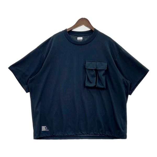 FreshService フレッシュサービス Tシャツ 半袖 無地 ドライジャージー フラップポケット メンズ Mサイズ ブラック トップス DM19243■