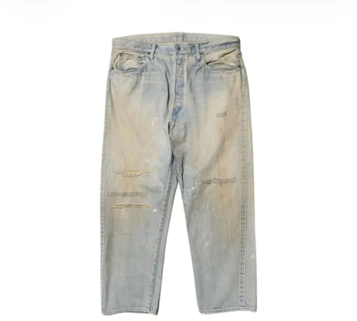 アプレッセ ウォッシュド ワイド デニム パンツ ブリーチ 32 サイズ