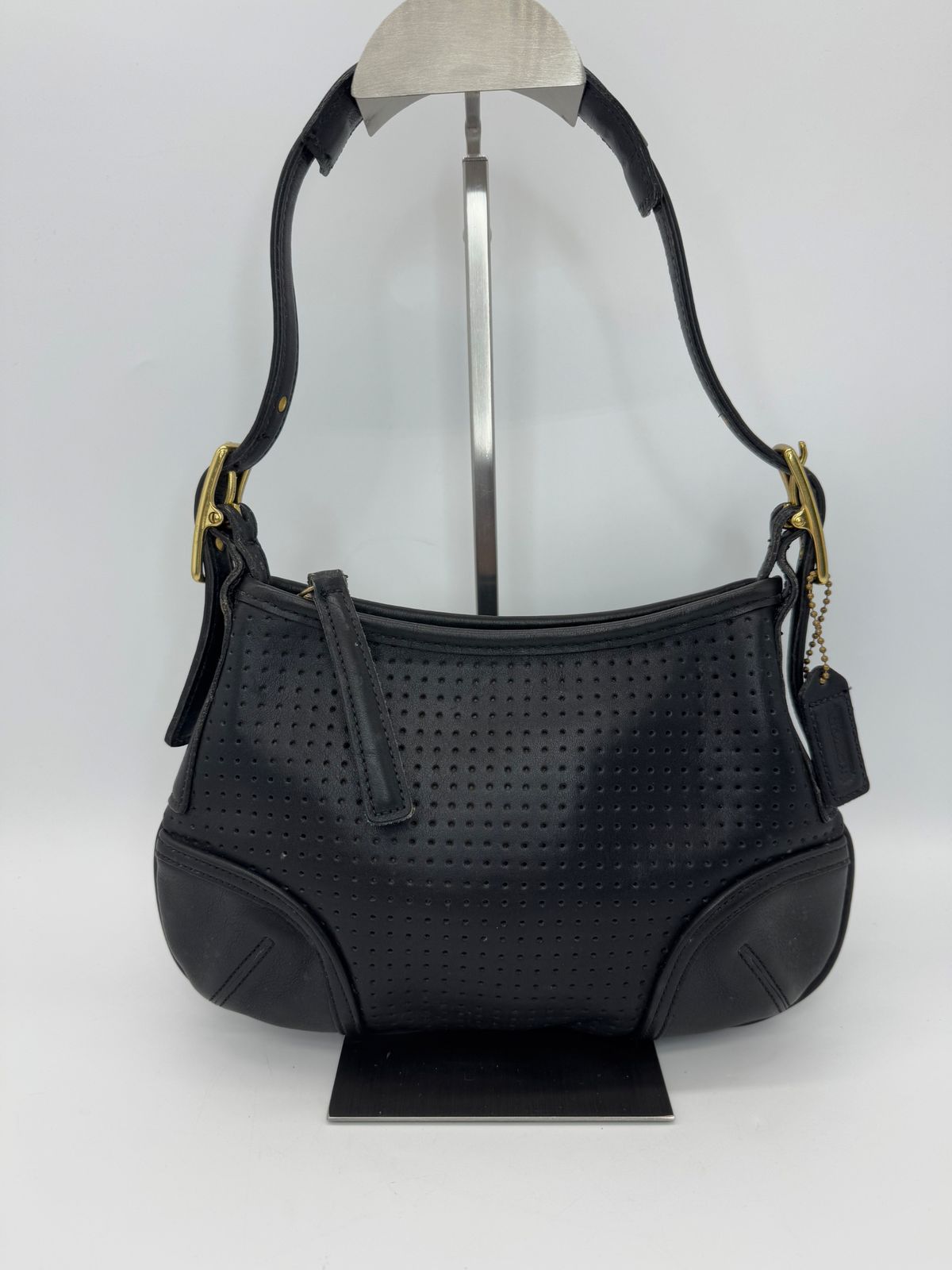 【美品】COACH　コーチ　ソーホー・メッシュ　ワンショルダーバッグ　ホーボーバッグ　P1841