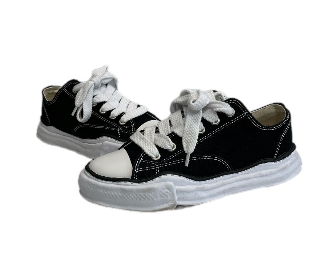 ミハラヤスヒロ MIHARA YASUHIRO Maison MIHARA YASUHIRO PETERSON ピーターソン キャンバスローカットスニーカー 黒 A01FW702 メンズ靴 スニーカー ブラック 42 101sh-2687