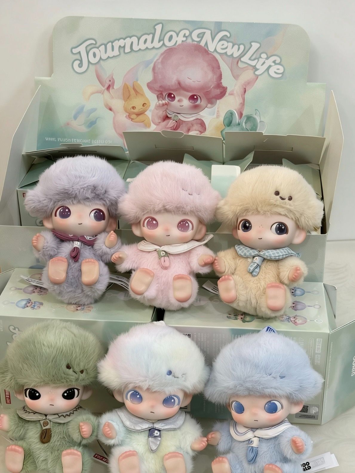 商品タイトル POP MART DIMOO Journal of New Life シリーズ ぬいぐるみペンダント 1BOX 6個